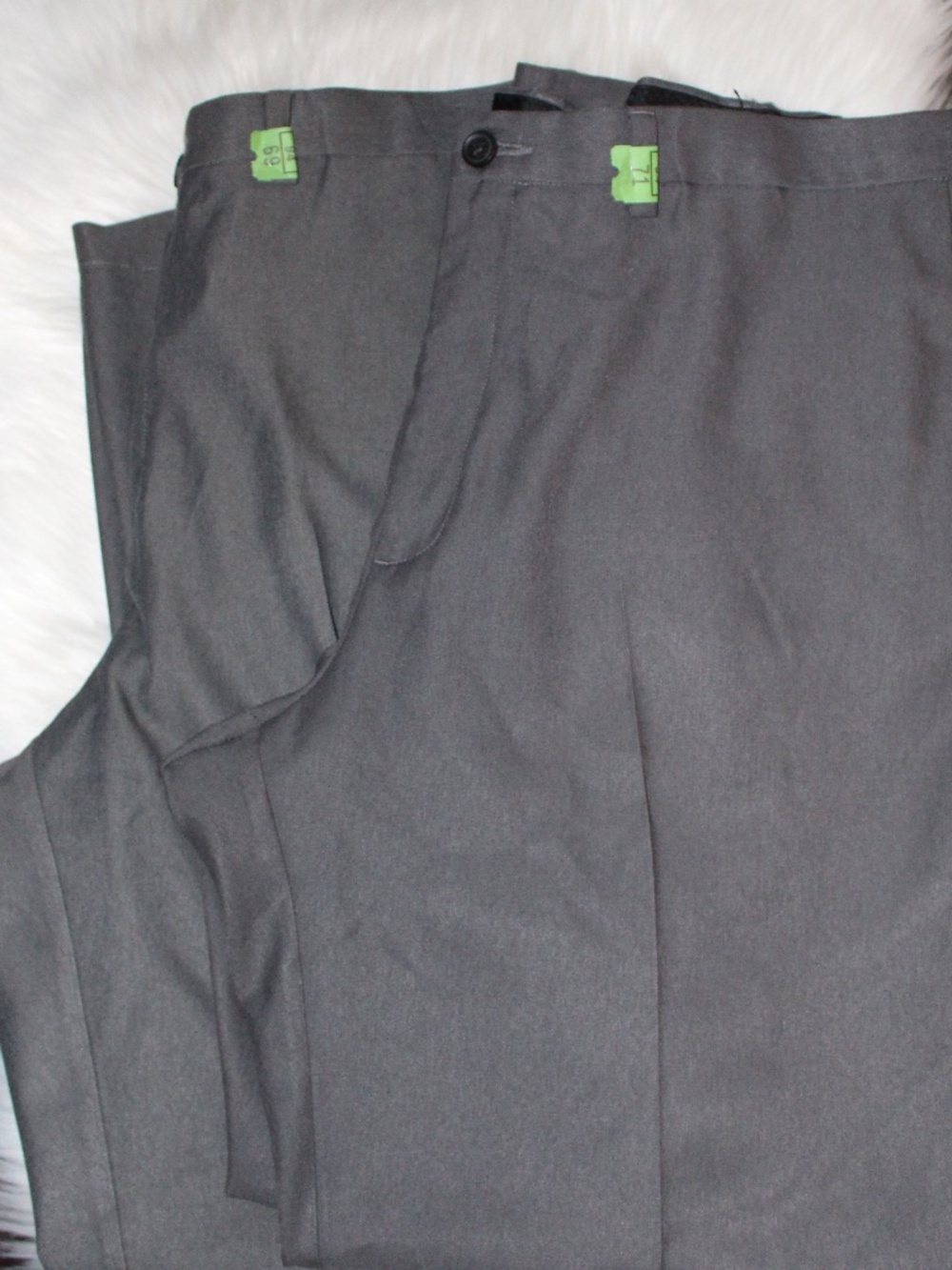2 pair Haggar, Men's Dark Gray Dress Pants. 40x32
